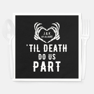 Til Death Do Us Part Wedding Supplies Custom Napkin