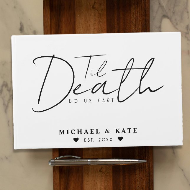 Til Death Do Us Part White Wedding Guest Book (Til Death Do Us Part White Wedding Guest Book
)