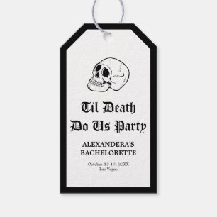 Til Death Do Us Party Bachelorette Favour Gift Tags