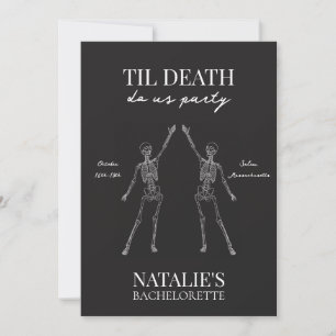 Til Death Do Us Party Bachelorette Invitation