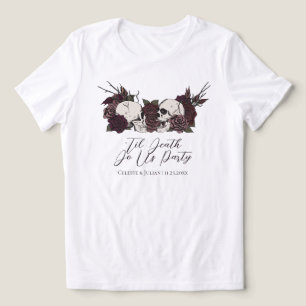 Til Death Do Us Party Gothic Wedding Party Tri-Blend Shirt