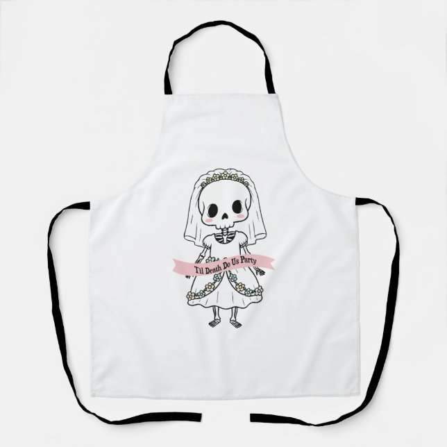 Til Death Do Us Party Halloween Apron (Front)