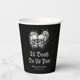 Til Death Do Us Party Halloween Coffee Paper Cups