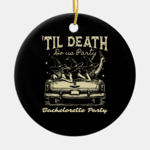 Til Death Do Us Party Halloween D Yellow Ceramic Tree Decoration