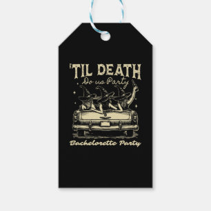 Til Death Do Us Party Halloween D Yellow Gift Tags
