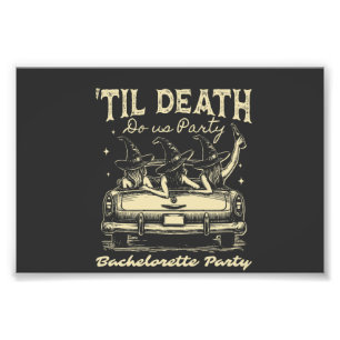 Til Death Do Us Party Halloween D Yellow Photo Print