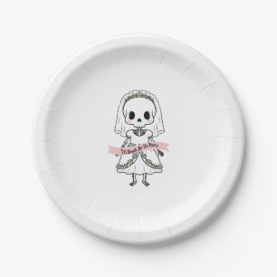 Til Death Do Us Party Halloween Paper Plate