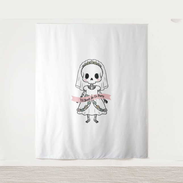 Til Death Do Us Party Halloween Tapestry (Front)