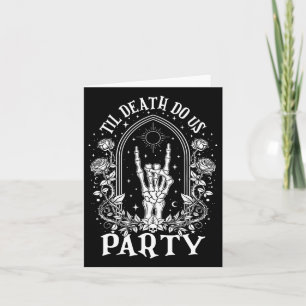 Til Death Do Us Party Retro Halloween Chelorette M Card