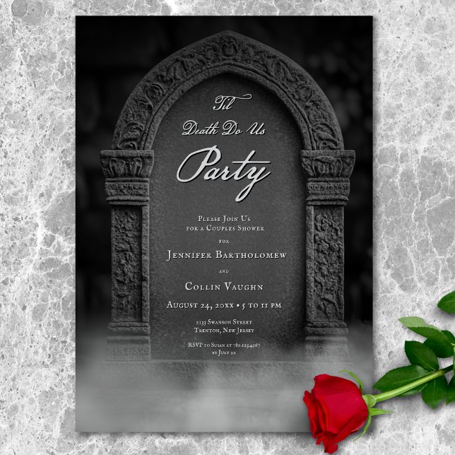 Til Death Do Us Party Spooky Couples Shower Invitation (Til Death Do Us Party Spooky Couples Shower Invitation)
