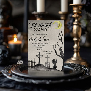 Til Death Do We Party Bachelorette Party Invitation
