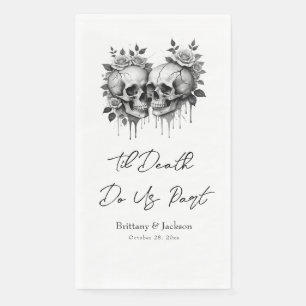 Til Death Halloween Wedding Napkin