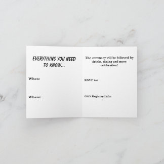 'Til Death Invitation