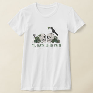 Til Death Irish Floral Skull Bachelorette Party T-Shirt