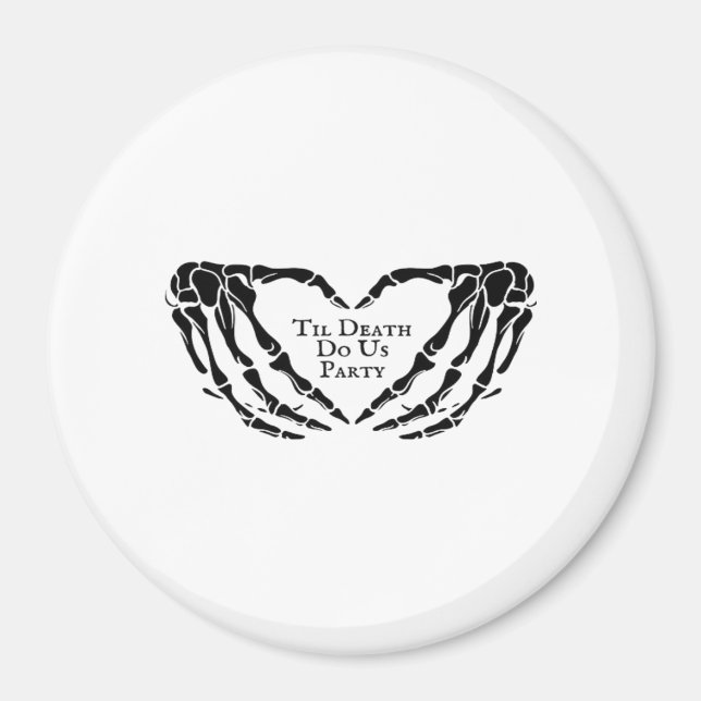 Til Death - Skeleton Heart Hands  Magnet (Front)