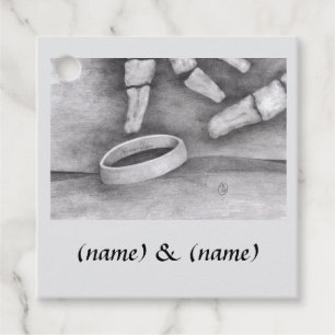 "Til Death" Themed Art Favour Tags
