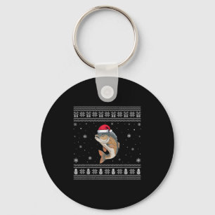 Tilaa Fish Lovers Men Women Santa Ugly Xmas Sweate Key Ring
