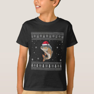Tilaa Fish Lovers Men Women Santa Ugly Xmas Sweate T-Shirt