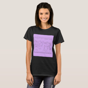 tilde.town ascii art fitted shirt