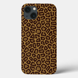 Tile background with a leopard fur iPhone 13 case
