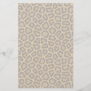 Tile background with a leopard fur stationery