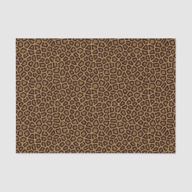 Tile background with a leopard fur tissue paper (Front)