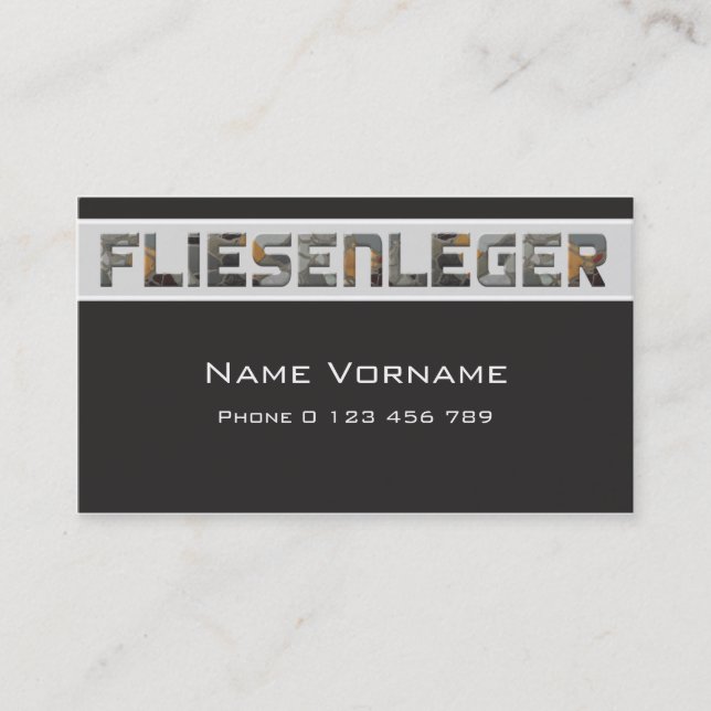 tile business card (Front)