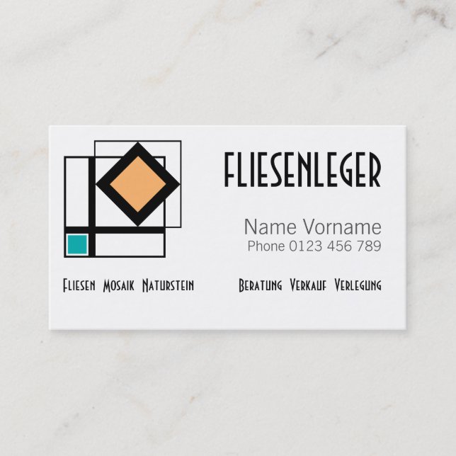 tile business card (Front)