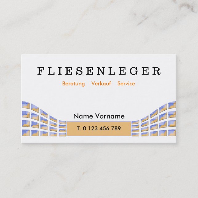 tile business card (Front)