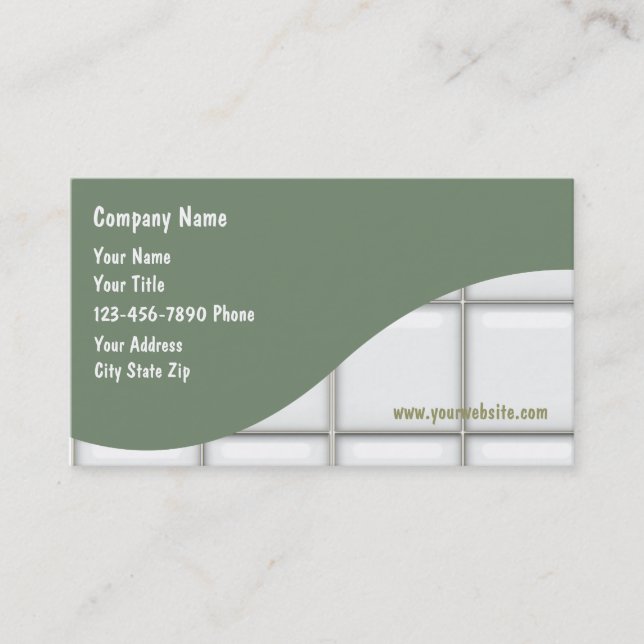 Tile Cleaning Business Card (Front)