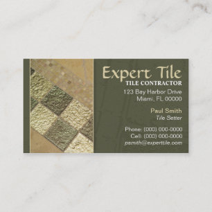 Tile Contractor Business Card