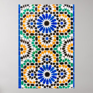 Tile decoration at Bahia Palace