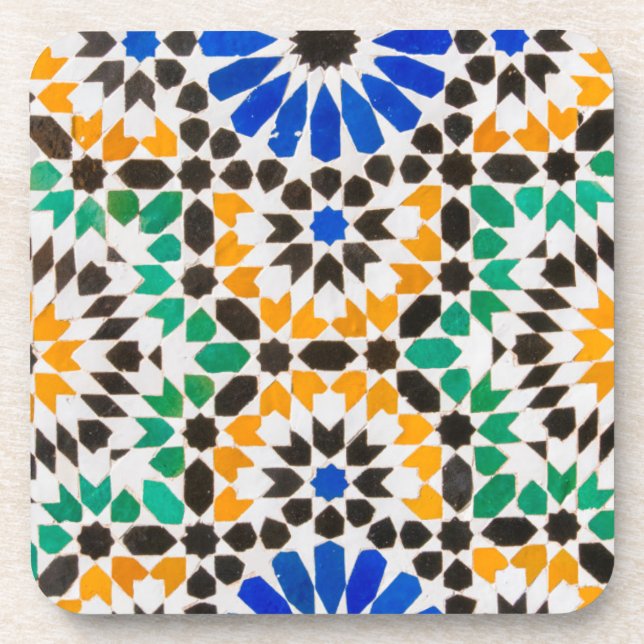 Tile decoration at Bahia Palace Coaster (Front)