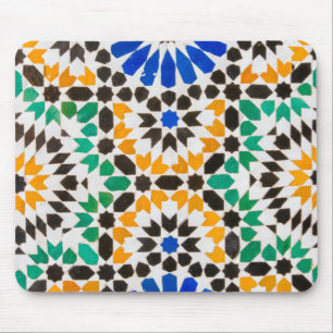 Tile decoration at Bahia Palace Mouse Pad