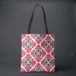 Tile floral pattern. Folk art bloom.  Tote Bag<br><div class="desc">Seamless tile pattern. Folk art bloom. Floral decorative texture</div>