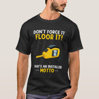 Tile Installer Designs And Flooring Construction T-Shirt