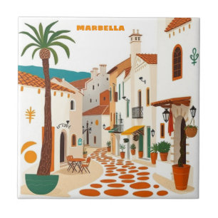 Tile Marbella City Spain Bar Home decor