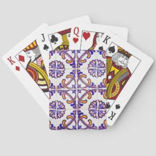 Tile pattern close-up, Portugal Playing Cards