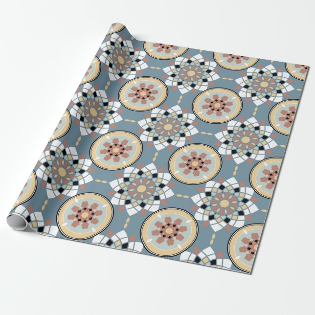 Tile Pattern Wrapping Paper (Unrolled)
