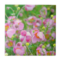 TILE "PINK FLOWERS LOOK ALMOST LIKE CANDY"
