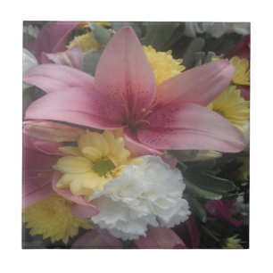 Tile Pink Lily Beauty