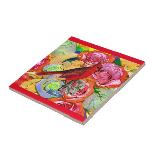 Tile Red(Cardinal Roses) RFPMDesigns ©️2024