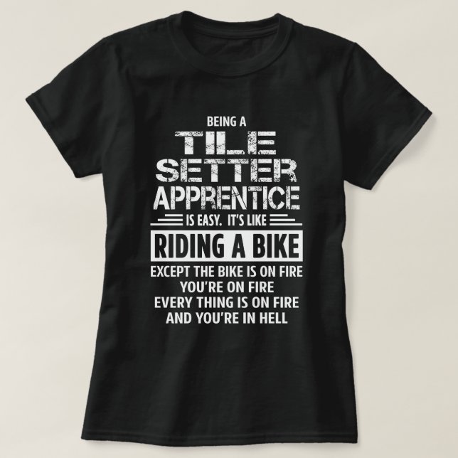 Tile Setter Apprentice T-Shirt (Design Front)