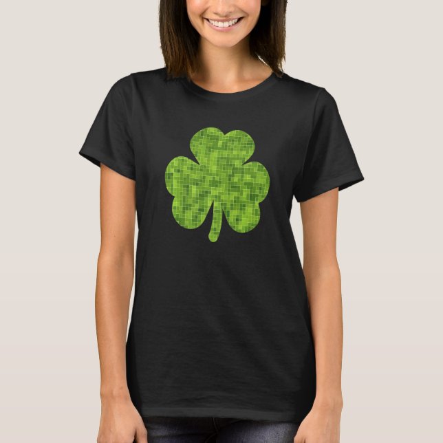 Tile Setter Irish Shamrock Green Lucky St Patricks T-Shirt (Front)