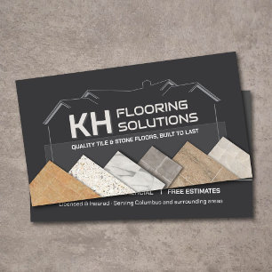 Tile & Stone Flooring Contractor Installation Business Card