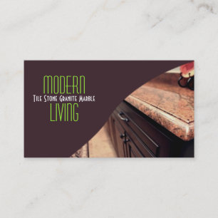 Tile Stone Granite Marble Construction Business Card