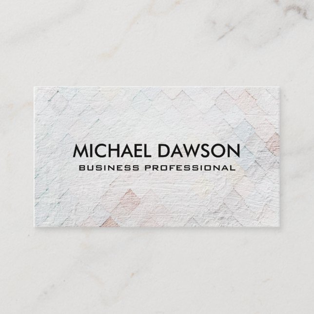 Tile Texture Background Business Card (Front)