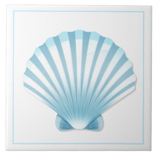 Tile Trivet-Blue Shell