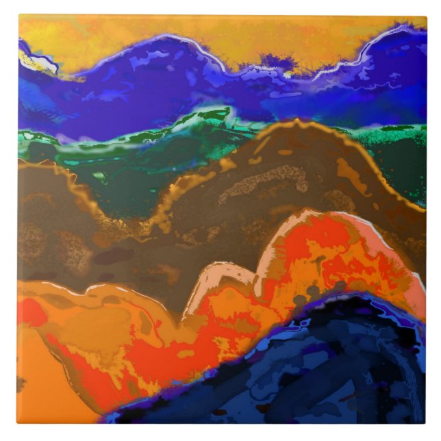 Tile trivet, southwest layers, by DSM (Front)