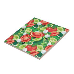 Tile Trivet-Vegetables